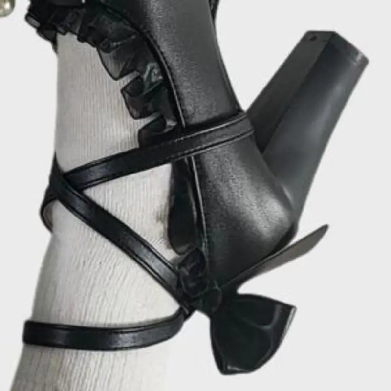 35-45 Waterproof Platform Cross Strap Lolita Princess Lolita Shoes