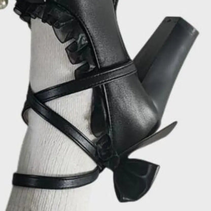 35-45 Waterproof Platform Cross Strap Lolita Princess Lolita Shoes