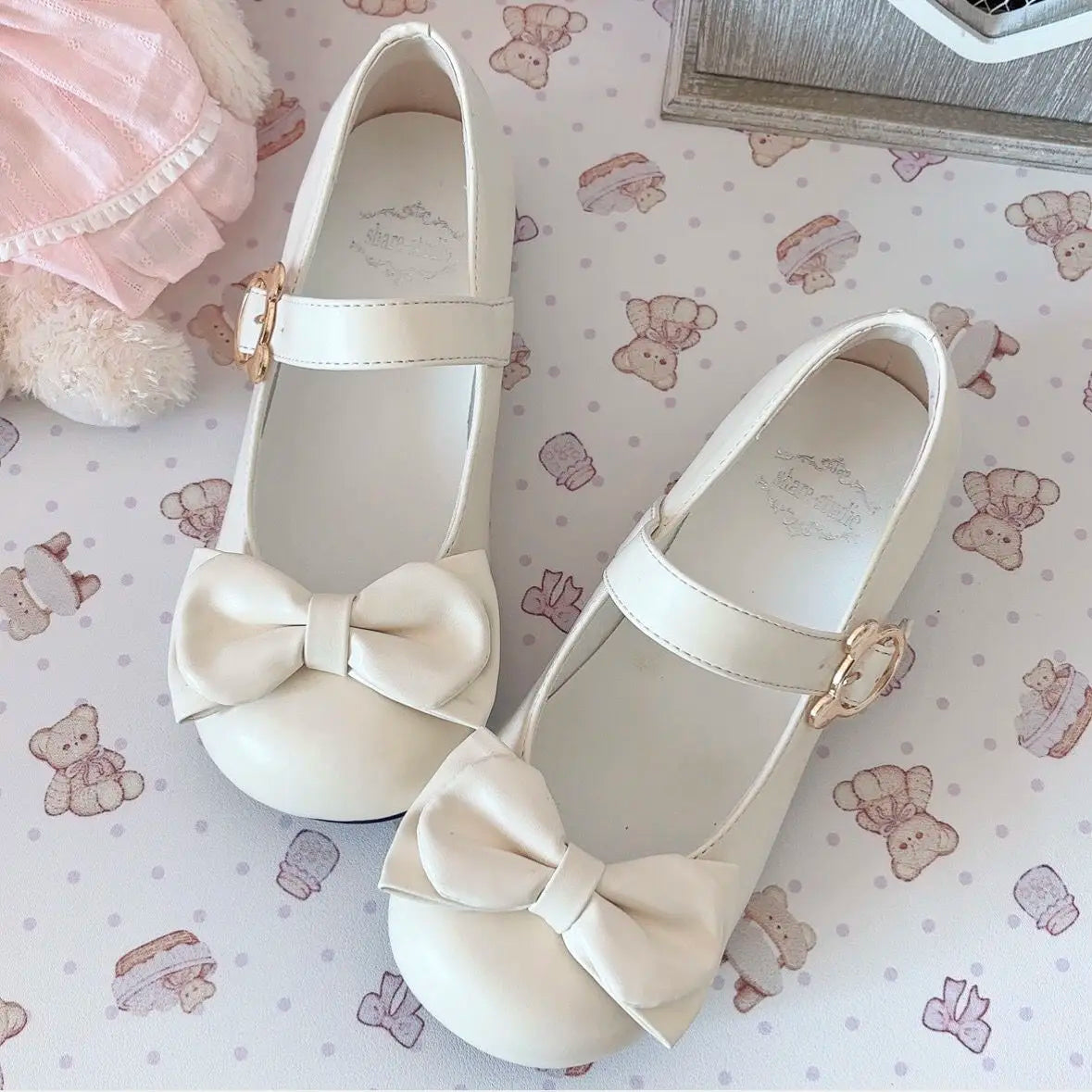 Elegant Princess Pink Leather Heel Shoes - 35-43