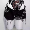 Black Gothic Animation Design Super Shorts Suit