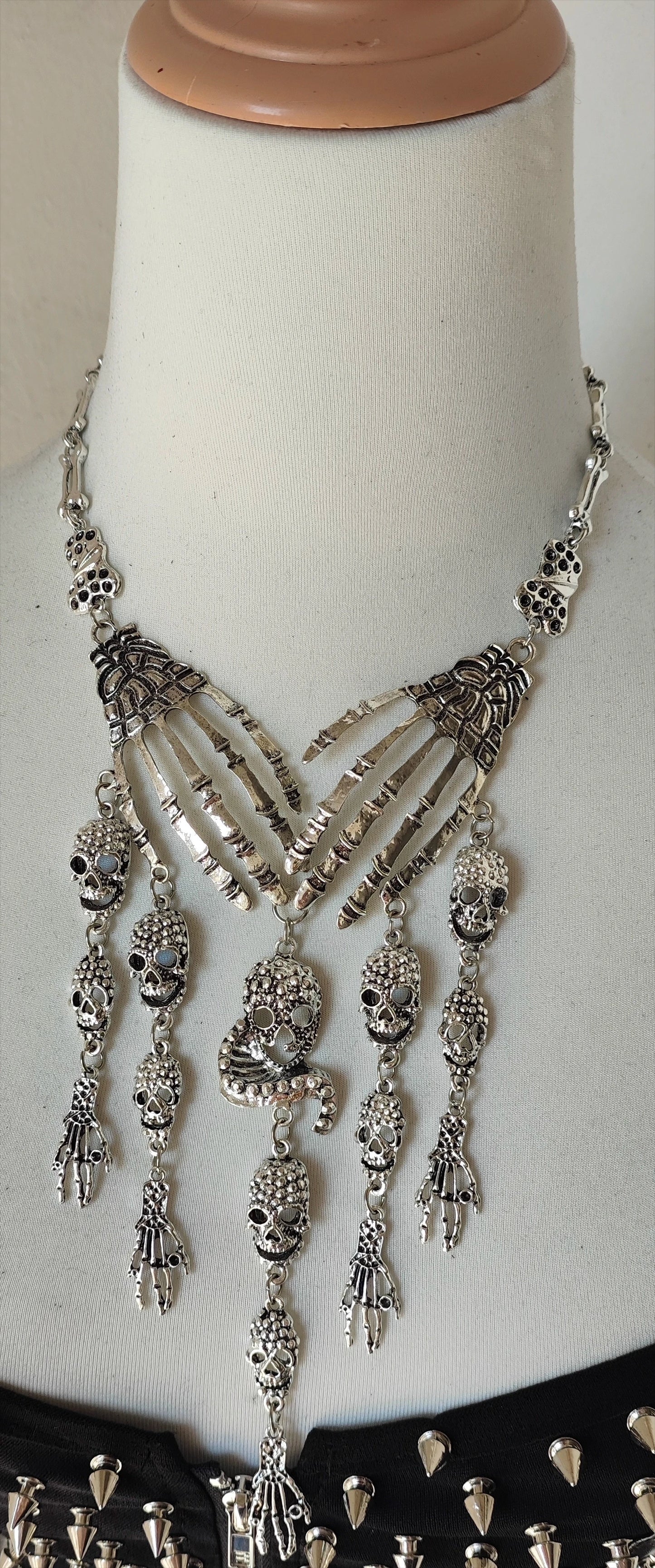 Punk Style Y2K Hottie Corset Vest Rivet Chain Top