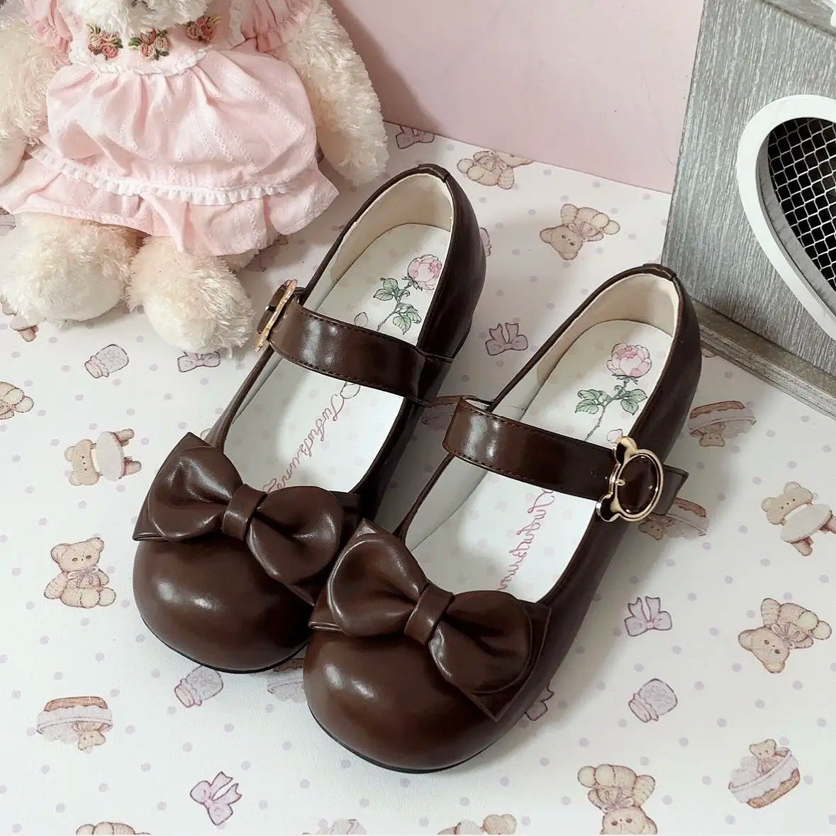 Elegant Princess Pink Leather Heel Shoes - 35-43