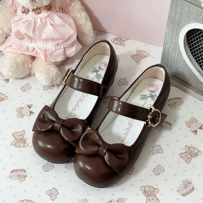 Elegant Princess Pink Leather Heel Shoes - 35-43