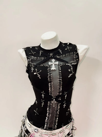 Y2k Gothic Punk Tank Tops
