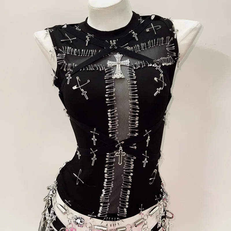 Y2k Gothic Punk Tank Tops