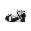 30-39 Lolita Sweet Butterfly-knot Cross Strap Pumps Lolita Shoes