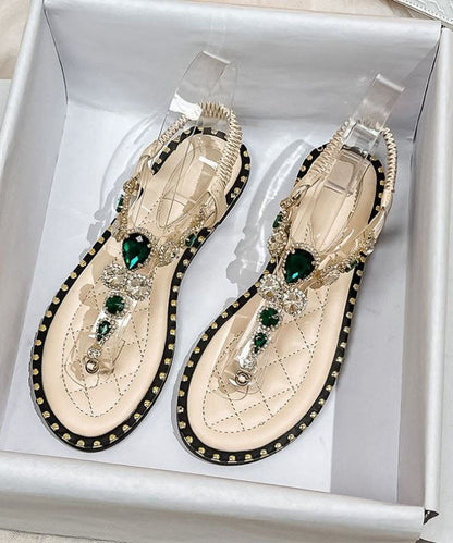 Comfy Zircon Apricot Flops Stylish Flip Splicing