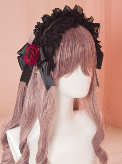 花のアクセサリー レースヘア