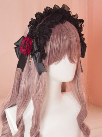 花のアクセサリー レースヘア