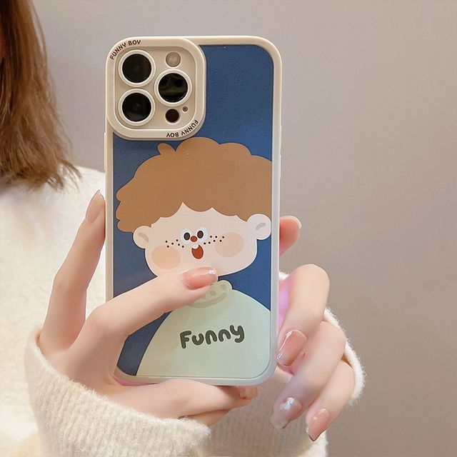 Couple Matching Cartoon Phone Case - Compatible with iPhone
