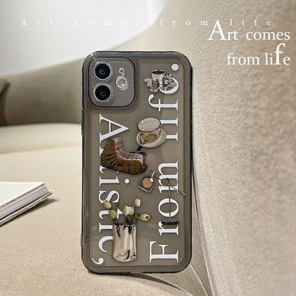 Case Transparent Phone Lettering