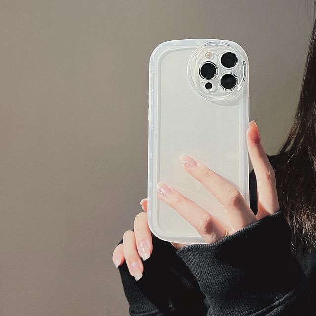 Plain Transparent Phone Case - Compatible with iPhone