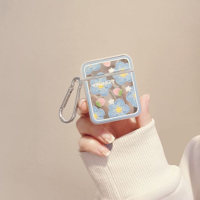 フラワーAirPods Proミラーケース/イヤホンスキン