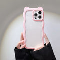 Wavy Transparent Phone Case - Compatible with iPhone