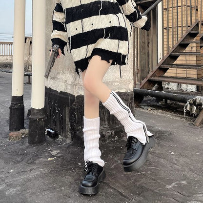 Zip Leg Knit Warmers