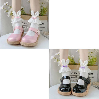 / 2er-Set Socken mit Hasenohren und Schleife