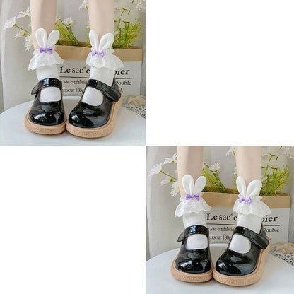 / 2er-Set Socken mit Hasenohren und Schleife