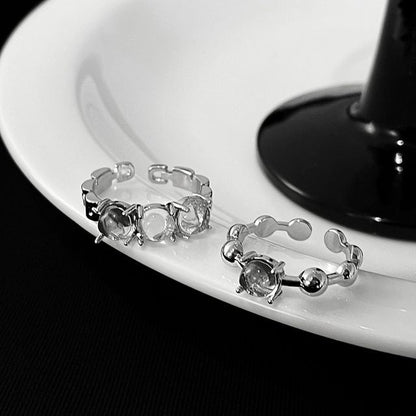 / Alloy (various Ring Open Moonstone Set designs)