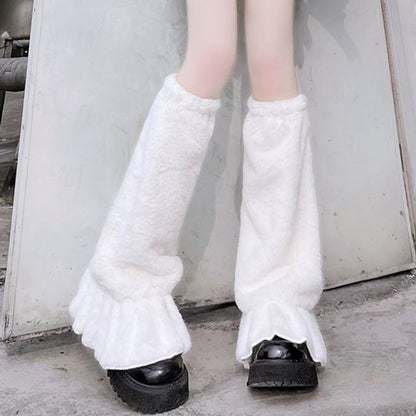 Leg Fluffy Warmers Plain