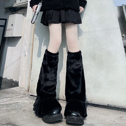 Leg Fluffy Warmers Plain