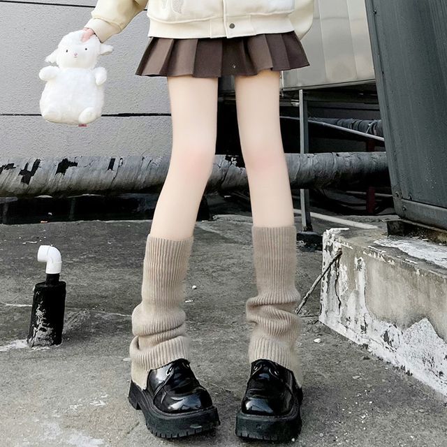 Plain Knit Leg Warmers