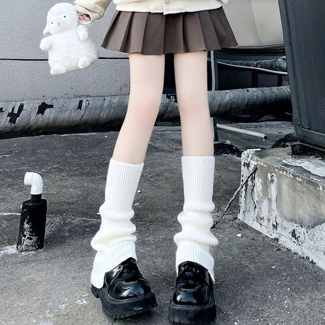 Plain Knit Leg Warmers