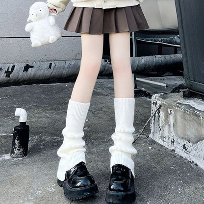 Plain Knit Leg Warmers
