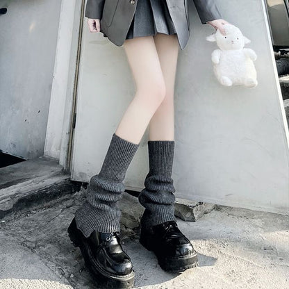 Plain Knit Leg Warmers