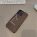 Lettering Phone Case - Compatible with iPhone