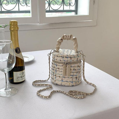 Tweed Bag Zip Crossbody