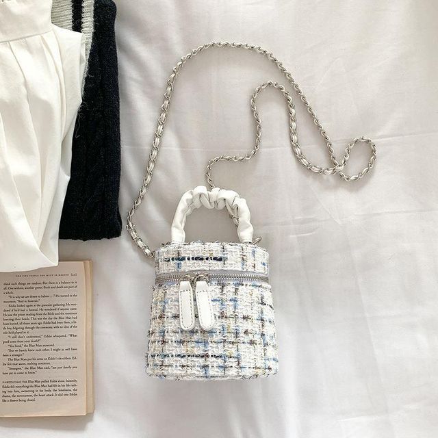 Tweed Bag Zip Crossbody