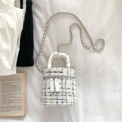 Tweed Bag Zip Crossbody