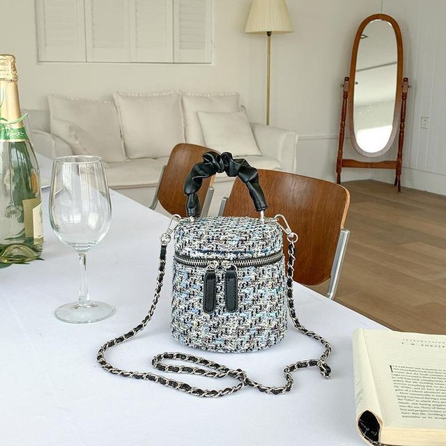 Tweed Bag Zip Crossbody