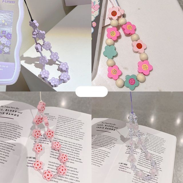 / designs) Phone (various Floral Heart Strap