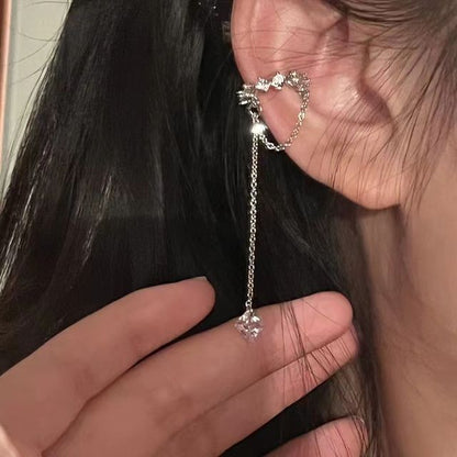 Alloy Earring Cuff Rhinestone