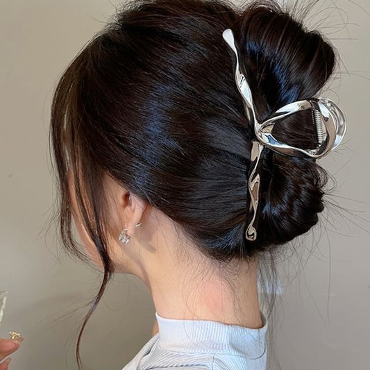 クランプ/ツイストデザイン）合金（様々なヘアフェイクパール