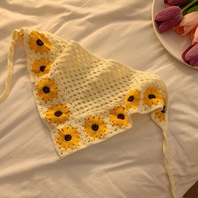 Crochet Patterned Bandana Sunglasses /