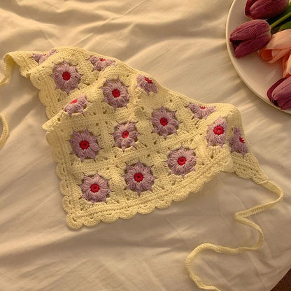 Crochet Patterned Bandana Sunglasses /