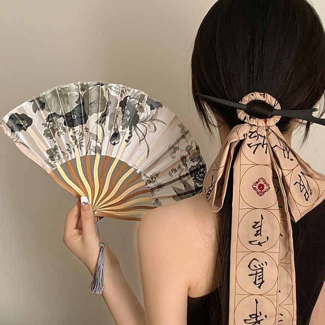 Hand / Fan Character Traditional Scrunchie Chinese