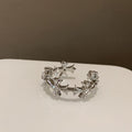 Moonstone Cross Set Open Faux Ring /