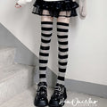 Striped Over-the-Knee Socks