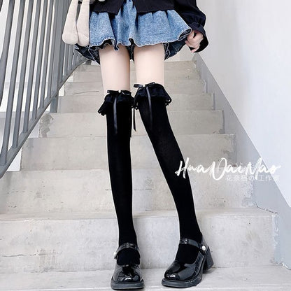 Designs) (Various Plain Trim Lace Socks