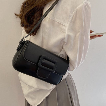 バッグ フェイクショルダー レザー バックルフラップ