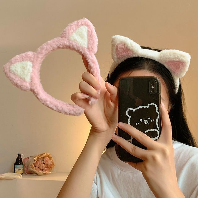 Chenille Cat Headband Ear