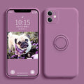 Plain Ring Stand Phone Case - Compatible with iPhone