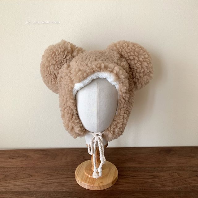 Ear Fluffy Bear Hat Trapper