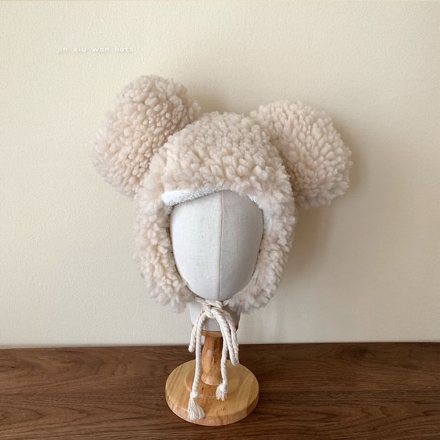 Ear Fluffy Bear Hat Trapper