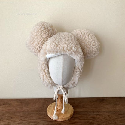 Ear Fluffy Bear Hat Trapper