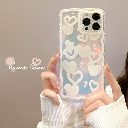 Phone Heart Case Holographic