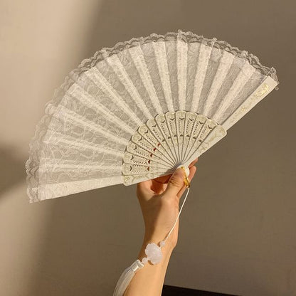 Lace Fan (Various Hand Designs) Foldable